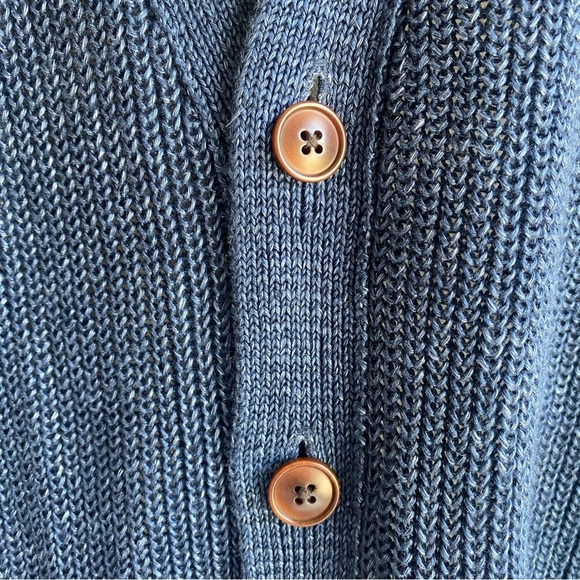 NWT Banana Republic 100% Linen Knitted Heavyweight Men’s Cardigan Size M - Picture 4 of 14